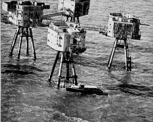 Sky press picture during raid on Radio City