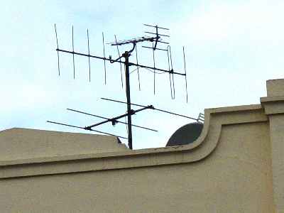 Aerials on roof of 20a oxford street in 2005