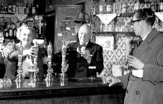 Don Witts at Pearsons Arms in late 1950's