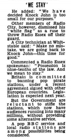 The Sun 11th October 1965