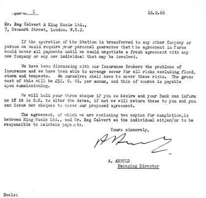 Antenna agreement letter Antenna agreement letter