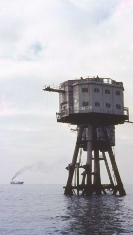 Shivering Sands, G1 & Bofors Towers looking West