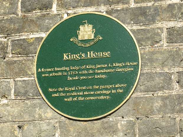 Kings House plaque