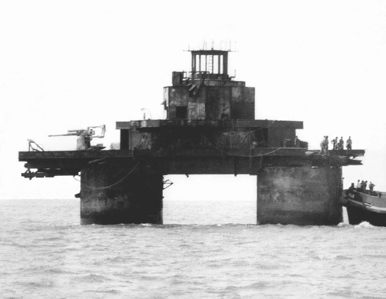 Royal Engineers aboard Sunk Head Fort