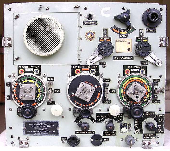 TX section of Canadian Army Wireless set #52