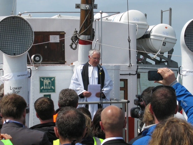 Going through Kentish Flats Windfarm